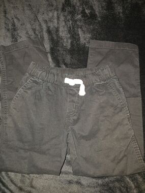 Cat & Jack Black Jogger Pants with White Drawstring